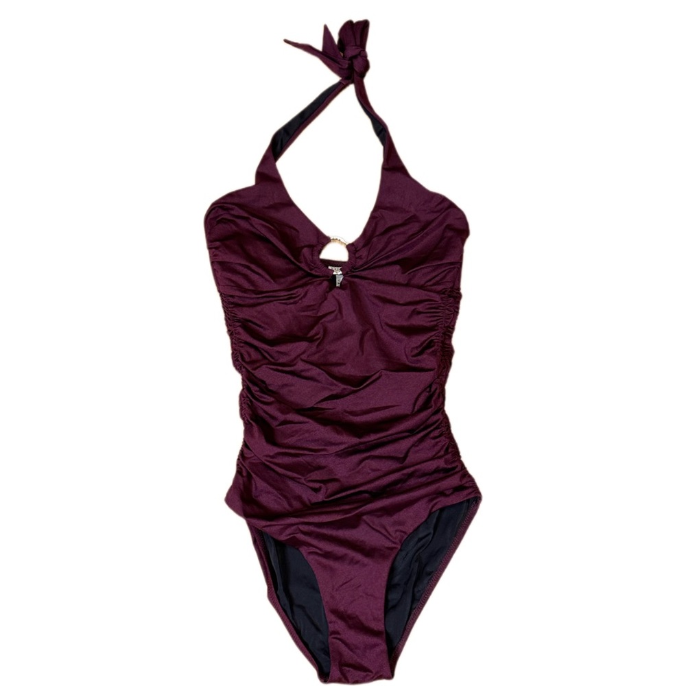 Heidi Klein Halter One Piece Swimsuit